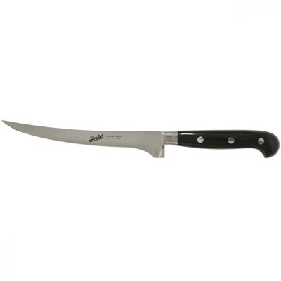 coltello adhoc nero lucido - coltello filetto pesce cm.18